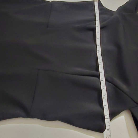 Vince Camuto Cut Out Cap Sleeve Black Dress Size 16 Sheath Cocktails Evening - Picture 8 of 14